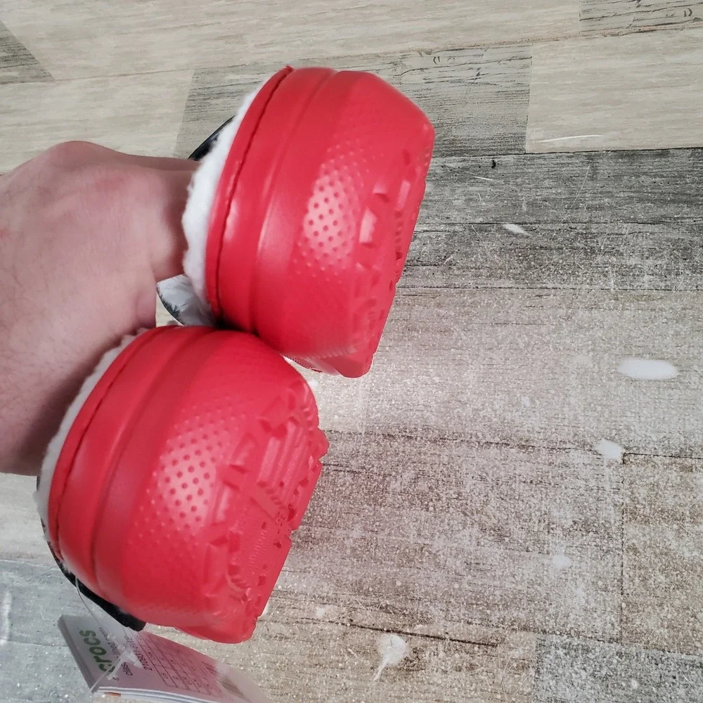 Crocs Classic Lined Santa Clogs Sz C5 5 Children Sandals Christmas Slip On Lined
